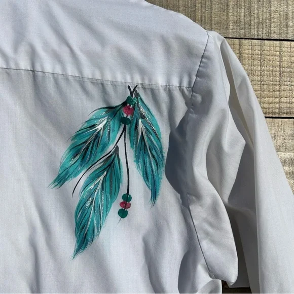 Woman’s vintage Wintex long sleeve cowgirl shirt Size 15.5/33 - Picture 6 of 10